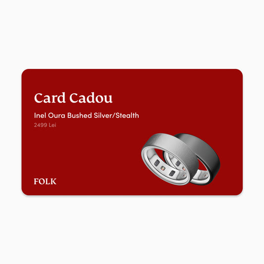 Card Cadou Inel Oura Brushed Silver/Stealth